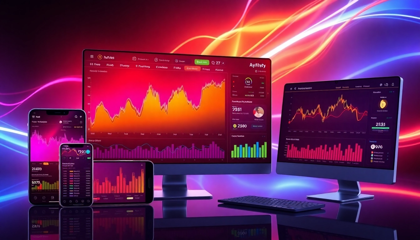 AICoin live crypto tracking dashboard on mobile and desktop devices, showcasing real-time data and security features for traders.