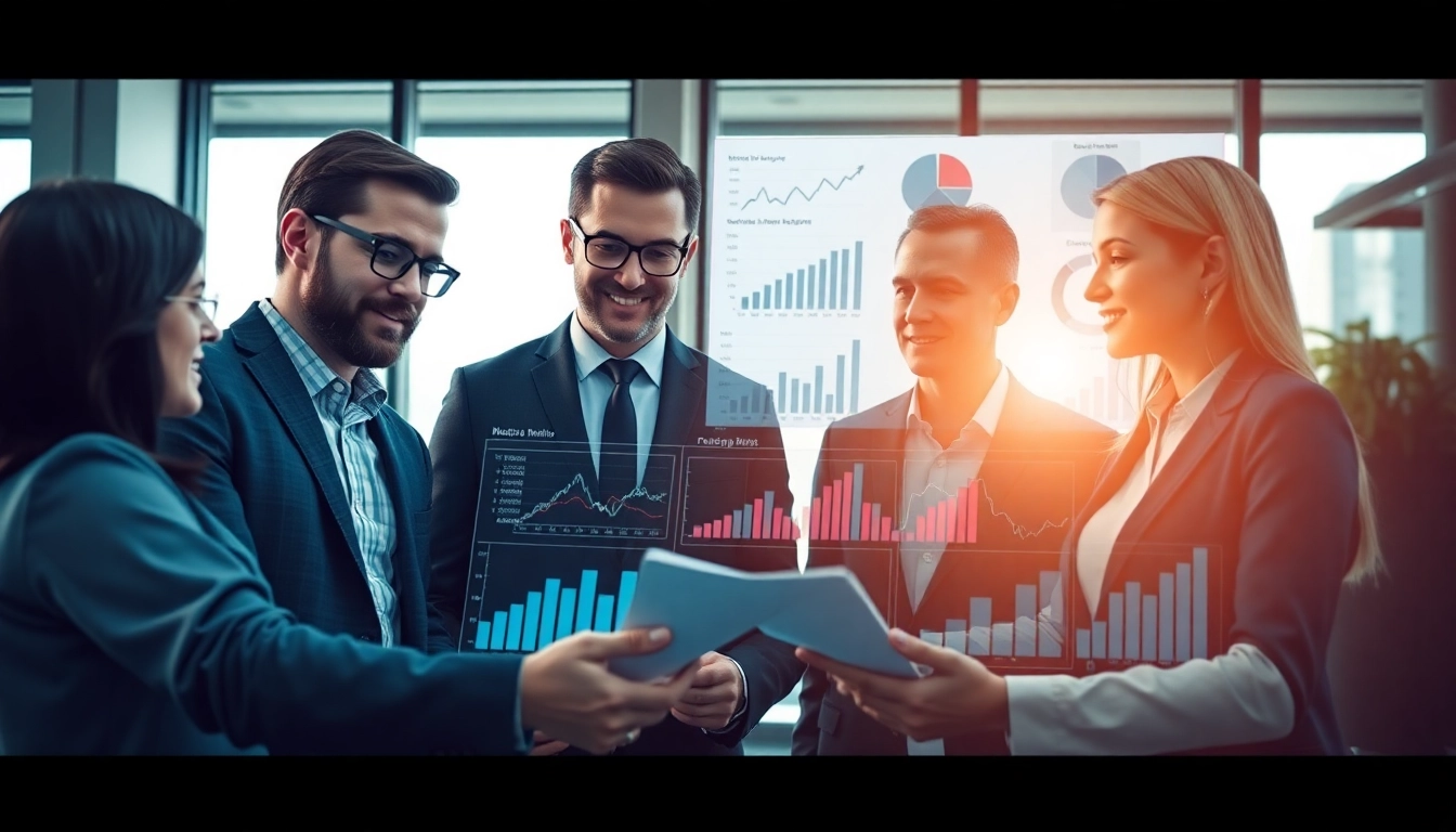 Professional team analyzing digital marketing strategies for business growth incorporating IIII
